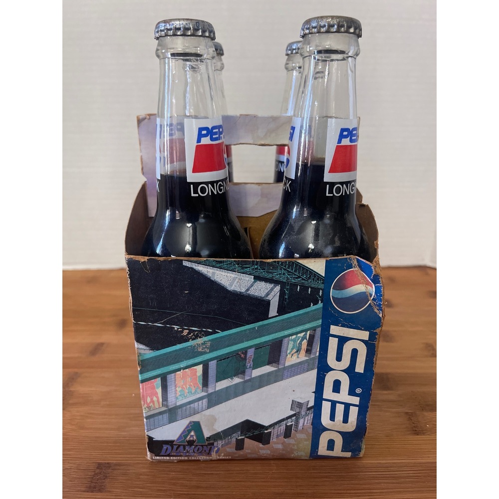Vintage 1995 Arizona Diamondbacks Pepsi 4-Pack Bottled Soda MLB‎